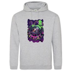 Худі з принтом Рік І Морті Космічний Шатл - 2XL сірий