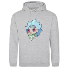 Hoodie with Print Rick And Morty Rick Sanchez Art - 2XL grey
