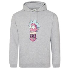 Hoodie with Print Rick And Morty Monster Rick - 2XL grey