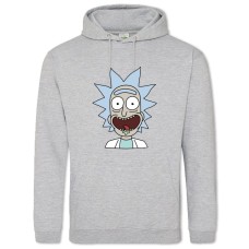 Hoodie with Print Rick And Morty Rick Sanchez - 2XL grey