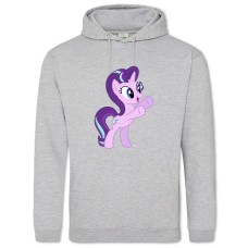 Худі з принтом Дружба Це Диво. Моя Маленька Поні Старлайт Гліммер - 2XL сірий