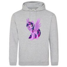 Худі з принтом Дружба Це Диво. Моя Маленька Поні Твайлайт Спаркл - 2XL сірий