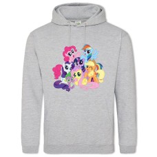 Hoodie with Print My Little Pony Heroes - 2XL grey