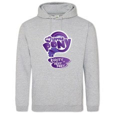 Худі з принтом Дружба Це Диво. Моя Маленька Поні Раріті Краща Поні - 2XL сірий