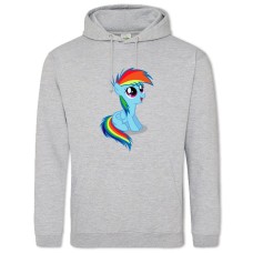 Hoodie with Print My Little Pony Little Rainbowdash - 2XL grey
