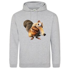 Hoodie with Print Ice Age Squirrel Skrat - 2XL grey