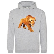 Hoodie with Print Ice Age Tiger Diego - 2XL grey