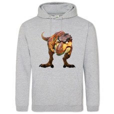 Hoodie with Print Ice Age Dinosaur - 2XL grey