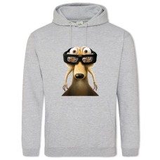Hoodie with Print Ice Age 3D Squirrel - 2XL grey