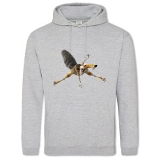 Hoodie with Print Ice Age Scrat Squirrel - 2XL grey