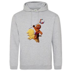Худи с принтом Шрек Печенька - 2XL серый