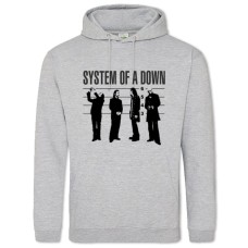 Hoodie with Print System Of A Down 2 - 2XL grey