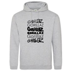Худи с принтом Гориллаз 2 - 2XL серый