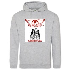 Hoodie with Print Aerosmith - 2XL grey
