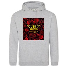 Hoodie with Print Aerosmith 2 - 2XL grey