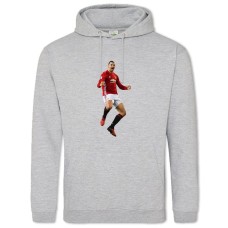 Hoodie with Print Zlatan Ibrahimovic - 2XL grey