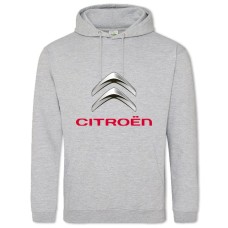 Худи с принтом Логотип Ситроен - 2XL серый