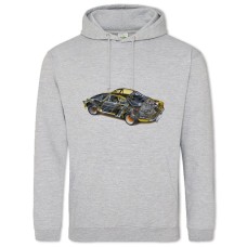 Hoodie with Print Skeleton Avto 4 - 2XL grey