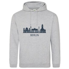 Худи с принтом Берлин - 2XL серый