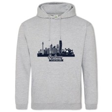 Hoodie with Print Sydney - 2XL grey