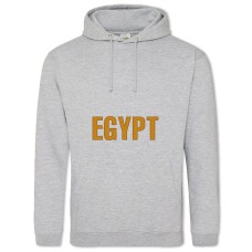 Hoodie with Print Egypt - 2XL grey