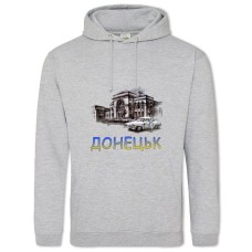Hoodie with Print Donetsk - 2XL grey