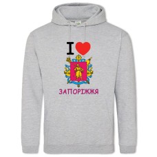Hoodie with Print Zaporizhzhya - 2XL grey