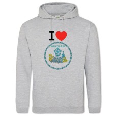 Худи с принтом Николаев - 2XL серый