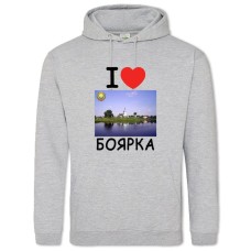 Худі з принтом Боярка - 2XL сірий
