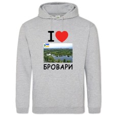 Hoodie with Print Brovari - 2XL grey