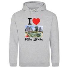 Худи с принтом Белая Церковь - 2XL серый