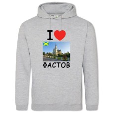 Худі з принтом Фастів - 2XL сірий