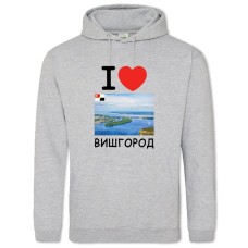 Худи с принтом Вышгород - 2XL серый