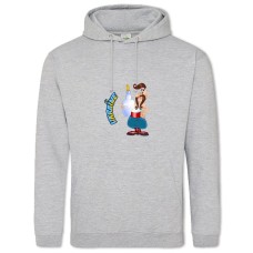 Hoodie with Print Ukrainian - 2XL grey