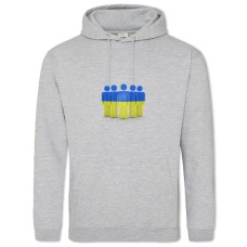 Hoodie with Print Ukrainians - 2XL grey