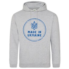 Худи с принтом Сделано В Украине 2 - 2XL серый