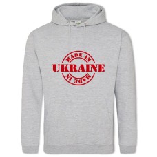 Худи с принтом Сделано В Украине 7 - 2XL серый
