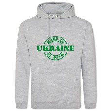Худи с принтом Сделано В Украине 9 - 2XL серый