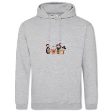 Худі з принтом Хеллоуїн Сім'я Дракули - 2XL сірий