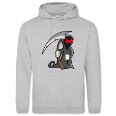 Худі з принтом Хеллоуїн Смерть 2 - 2XL сірий