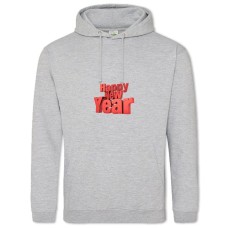 Худі з принтом З Новим Роком 3Д - 2XL сірий