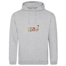 Hoodie with Print Happy Teacher And Teacher Of Children - 2XL grey