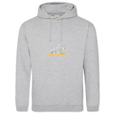 Hoodie with Print Happy Road To A School Teacher - 2XL grey