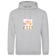 Hoodie with Print Happy Teacher's Day Students - 2XL grey