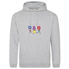 Худі з принтом День Батька Dad - 2XL сірий