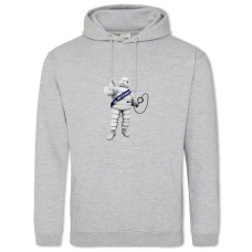 Hoodie with Print Day Motorist Michelin Man - 2XL grey
