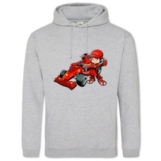 Hoodie with Print Day Motorist Driver - 2XL grey