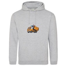 Hoodie with Print Day Motorist Dumper - 2XL grey