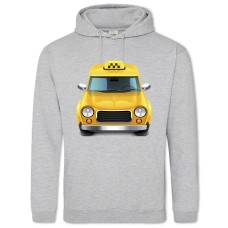 Hoodie with Print Day Taxi Driver Taxi - 2XL grey