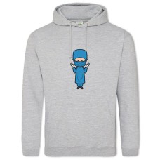 Hoodie with Print Day Medic Doctor In Blue Uniform - 2XL grey